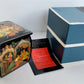 RUSSIAN PALEKH SCHOOL all sides PAINTED LACQUER BOX vintage FINIST BRIGHT FALCON
