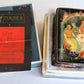 RUSSIAN PALEKH SCHOOL all sides PAINTED LACQUER BOX vintage FINIST BRIGHT FALCON