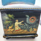 RUSSIAN PALEKH SCHOOL all sides PAINTED LACQUER BOX vintage TALE of GOLDEN FISH