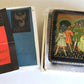 RUSSIAN PALEKH SCHOOL all sides PAINTED LACQUER BOX vintage TALE of GOLDEN FISH