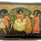 RUSSIAN PALEKH SCHOOL all sides PAINTED LACQUER BOX vintage TALE of GOLDEN FISH