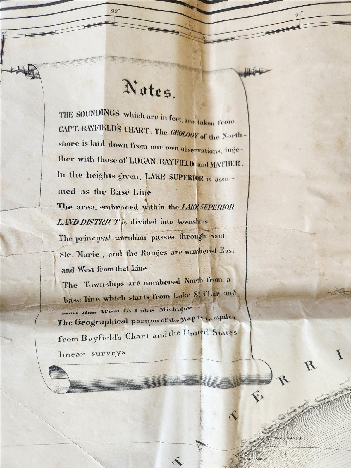 1851 MICHIGAN 3 MAPS antique AMERICANA