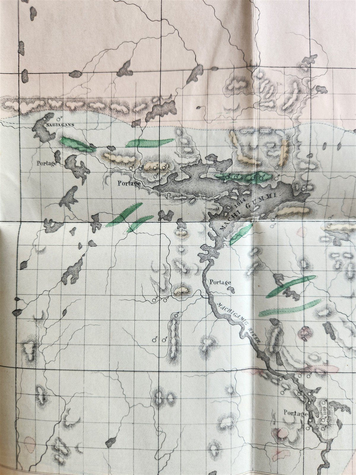 1851 MICHIGAN 3 MAPS antique AMERICANA