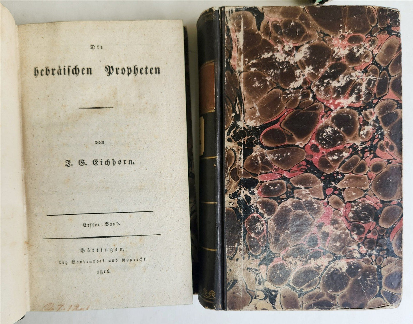 1819 HEBREW PROPHETS antique 3 VOLUMES in GERMAN by Johann Eichhorn