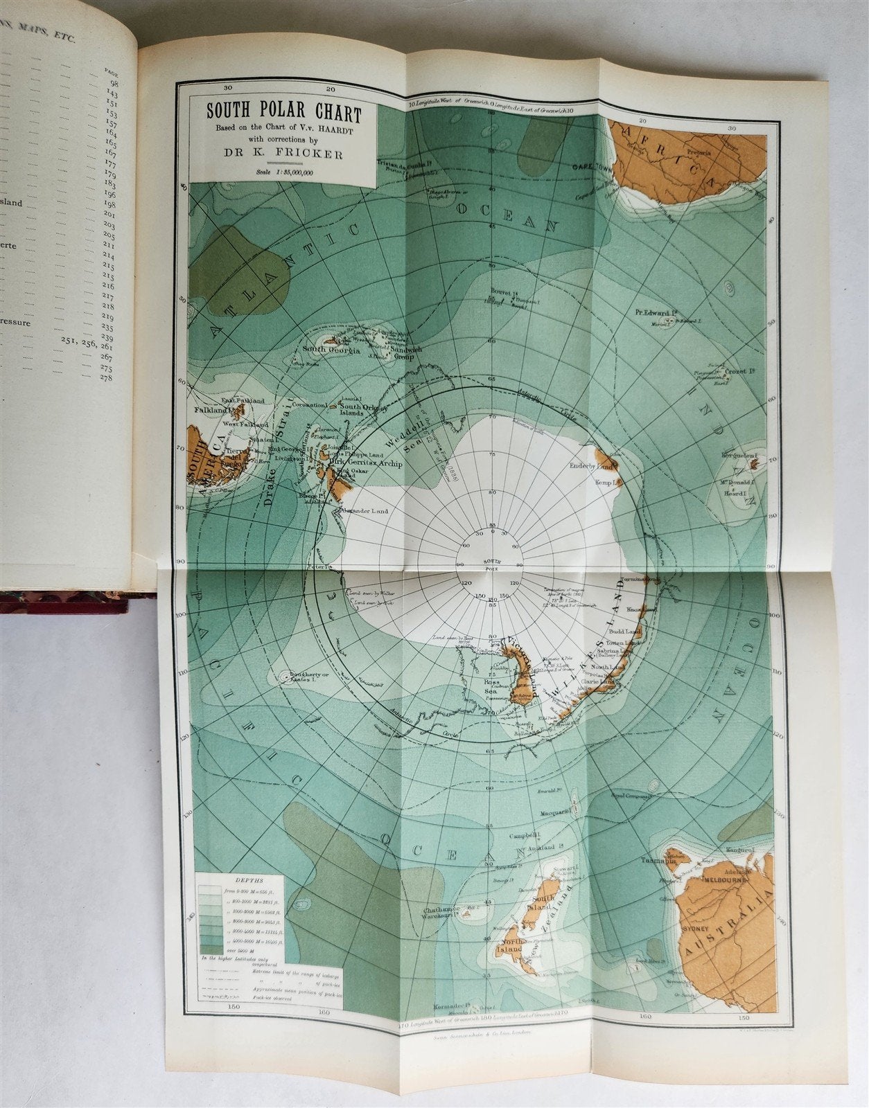 1900 ANTARCTIC REGIONS Dr. Karl Fricker antique ILLUSTRATED 1st EDITION English