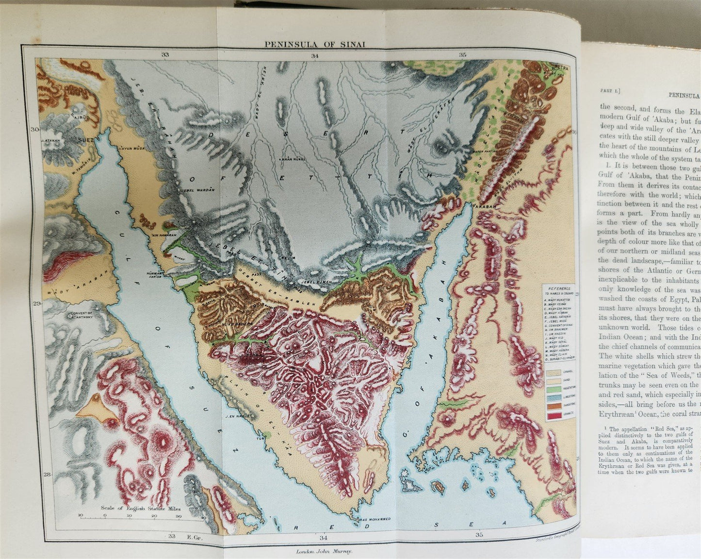 1889 SINAI and PALESTINE by Arthur Penrhyn Stanley antique ILLUSTRATED English