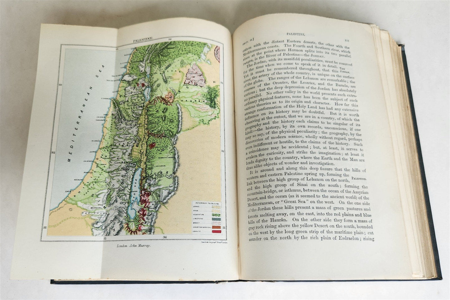 1889 SINAI and PALESTINE by Arthur Penrhyn Stanley antique ILLUSTRATED English