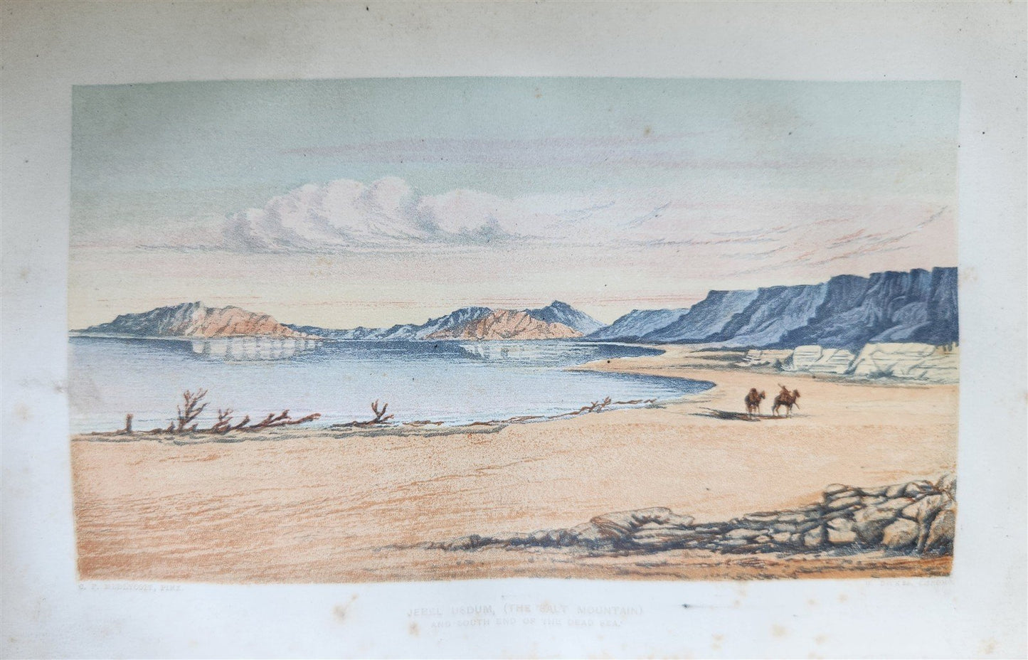 1865 LAND of ISRAEL journal of travels in PALESTINE antique ILLUSTRATED English