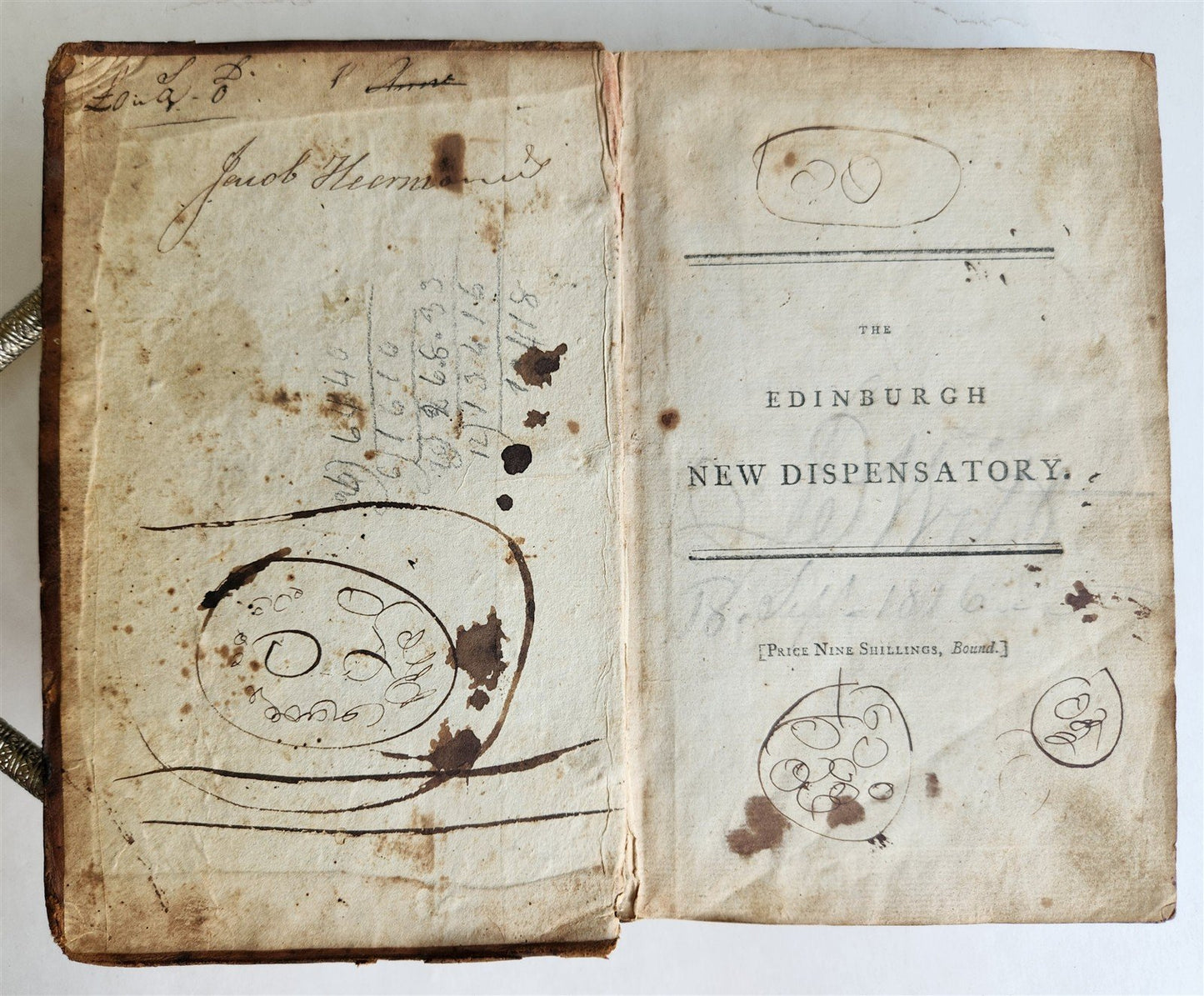 1797 PHARMACOPAIA in ENGLISH antique THE EDINBURGH NEW DISPENSATORY Scotland