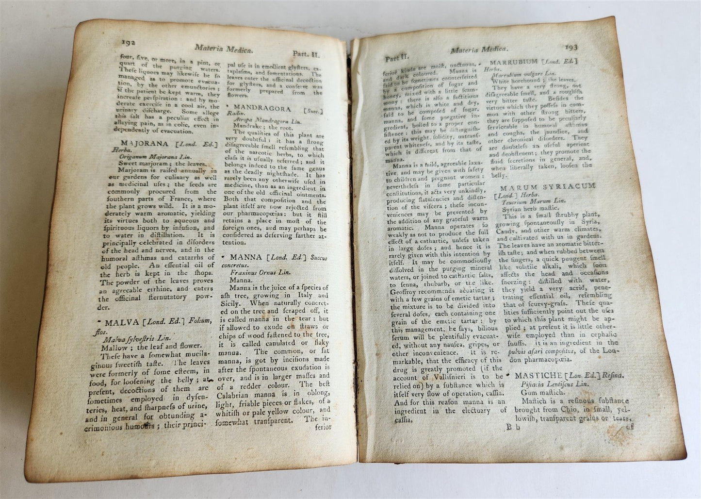 1797 PHARMACOPAIA in ENGLISH antique THE EDINBURGH NEW DISPENSATORY Scotland