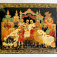 RUSSIAN PALEKH SCHOOL 1990 all sides PAINTED LACQUER BOX vintage HIGH QUALITY