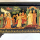 RUSSIAN PALEKH SCHOOL 1990 all sides PAINTED LACQUER BOX vintage HIGH QUALITY