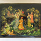 RUSSIAN PALEKH SCHOOL 1985 HAND PAINTED LACQUER BOX vintage SNOW MAIDEN