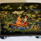 RUSSIAN PALEKH SCHOOL 1986 5 SIDES PAINTED LACQUER BOX vintage by V. BUTORINA