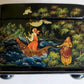 RUSSIAN PALEKH SCHOOL 1986 5 SIDES PAINTED LACQUER BOX vintage by V. BUTORINA