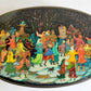 RUSSIAN PALEKH SCHOOL 1981 HAND PAINTED LACQUER BOX vintage FATHER FROST