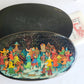 RUSSIAN PALEKH SCHOOL 1981 HAND PAINTED LACQUER BOX vintage FATHER FROST