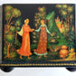 RUSSIAN PALEKH SCHOOL 1984 5 SIDES PAINTED LACQUER BOX vintage DEAD PRINCESS