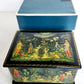 RUSSIAN PALEKH SCHOOL 1986 5 SIDES PAINTED LACQUER BOX vintage MUSEUM QUALITY