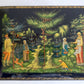 RUSSIAN PALEKH SCHOOL 1986 5 SIDES PAINTED LACQUER BOX vintage MUSEUM QUALITY