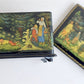 RUSSIAN PALEKH SCHOOL 1986 5 SIDES PAINTED LACQUER BOX vintage MUSEUM QUALITY