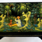 RUSSIAN PALEKH SCHOOL 1986 5 SIDES PAINTED LACQUER BOX vintage MUSEUM QUALITY