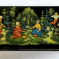 RUSSIAN PALEKH SCHOOL 1986 5 SIDES PAINTED LACQUER BOX vintage MUSEUM QUALITY