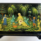 RUSSIAN PALEKH SCHOOL 1986 5 SIDES PAINTED LACQUER BOX vintage MUSEUM QUALITY