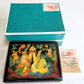RUSSIAN PALEKH SCHOOL 1985 HAND PAINTED LACQUER BOX vintage HIGH QUALITY