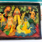 RUSSIAN PALEKH SCHOOL 1985 HAND PAINTED LACQUER BOX vintage HIGH QUALITY