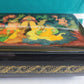 RUSSIAN PALEKH SCHOOL 1985 HAND PAINTED LACQUER BOX vintage HIGH QUALITY