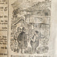 1880s PENNSYLVANIA GERMAN RERADING CALENDAR 5 ISSUES antique AMERICANA