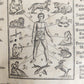 1880s PENNSYLVANIA GERMAN RERADING CALENDAR 5 ISSUES antique AMERICANA