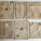 1880s PENNSYLVANIA GERMAN RERADING CALENDAR 5 ISSUES antique AMERICANA