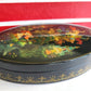 RUSSIAN PALEKH SCHOOL HANDPAINTED LACQUER BOX FROG PRINCESS vintage FINE QUALITY
