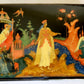 RUSSIAN PALEKH SCHOOL HANDPAINTED LACQUER BOX BRIGHT FALCON vintage HIGH QUALITY