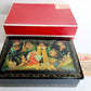 RUSSIAN PALEKH SCHOOL LACQUER BOX RUSLAN AND LUDMILA vintage MUSEUM QUALITY 1985