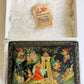 RUSSIAN PALEKH SCHOOL LACQUER BOX RUSLAN AND LUDMILA vintage MUSEUM QUALITY 1985