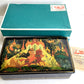 RUSSIAN PALEKH SCHOOL MUSEUM QUALITY LACQUER BOX RUSLAN & LUDMILA vintage 1985