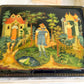 RUSSIAN PALEKH SCHOOL MUSEUM QUALITY LACQUER BOX FROG PRINCESS vintage 1985