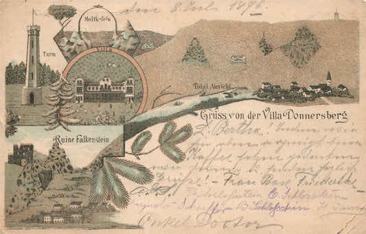 GERMANY VILLA DONNERSBERG ANTIQUE POSTCARD