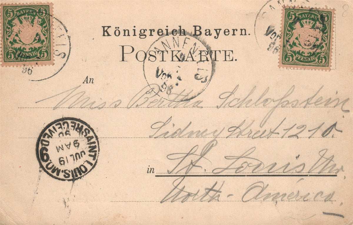 GERMANY VILLA DONNERSBERG ANTIQUE POSTCARD