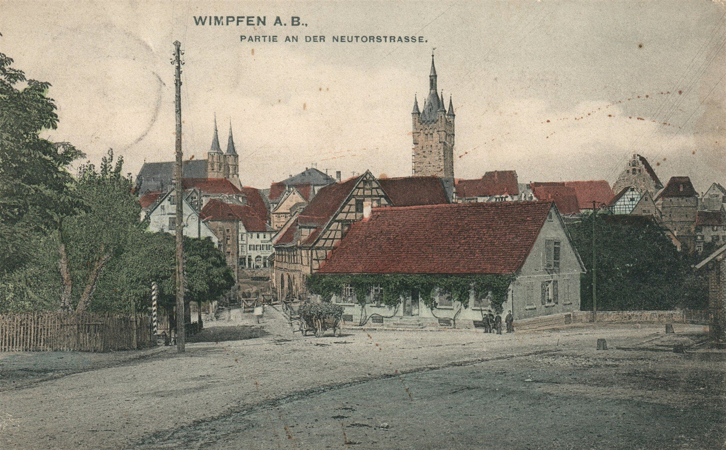 GERMANY WIMPFEN ANTIQUE POSTCARD