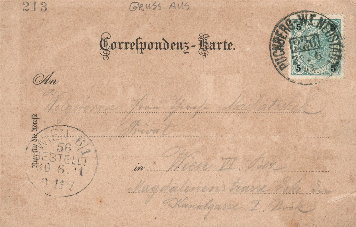 AUSTRIA HOTEL HOCHSCHNEEBERG ANTIQUE POSTCARD