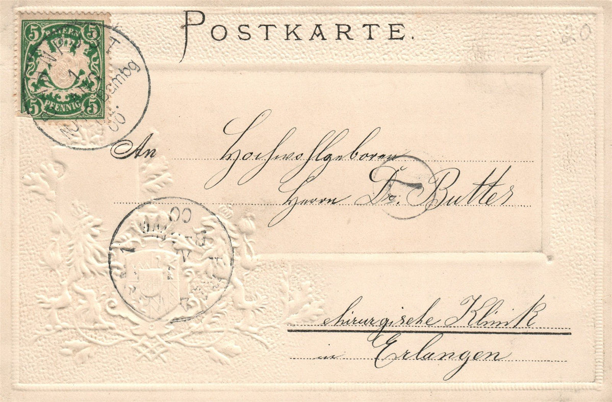 GERMANY FURTH STAATSBAHNHOF ANTIQUE POSTCARD