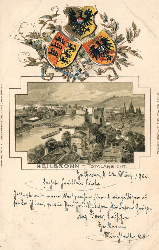 GERMANY HEILBRONN ANTIQUE POSTCARD