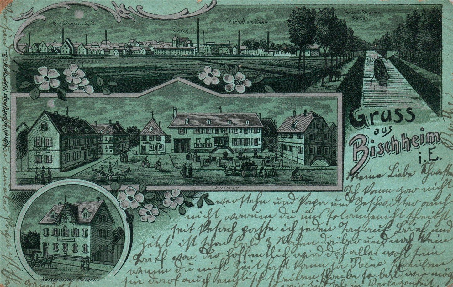 GERMANY BISCHHEIM ANTIQUE POSTCARD