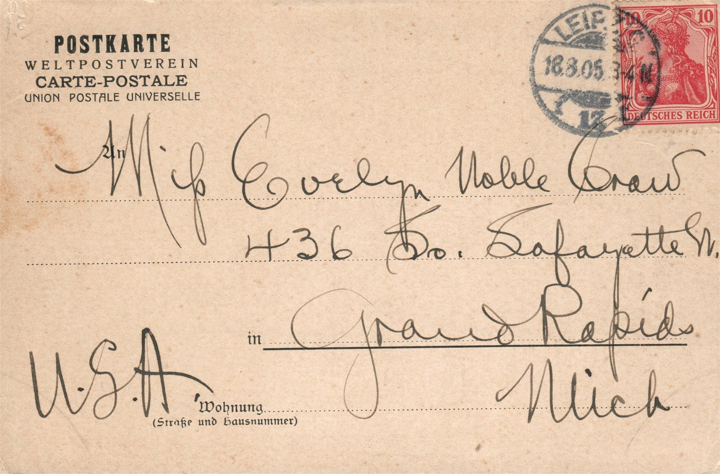 GERMANY LEIPZIG MILITARY BAND ANTIQUE POSTCARD