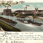 GERMANY AKEN a.d. ELBE ANTIQUE POSTCARD