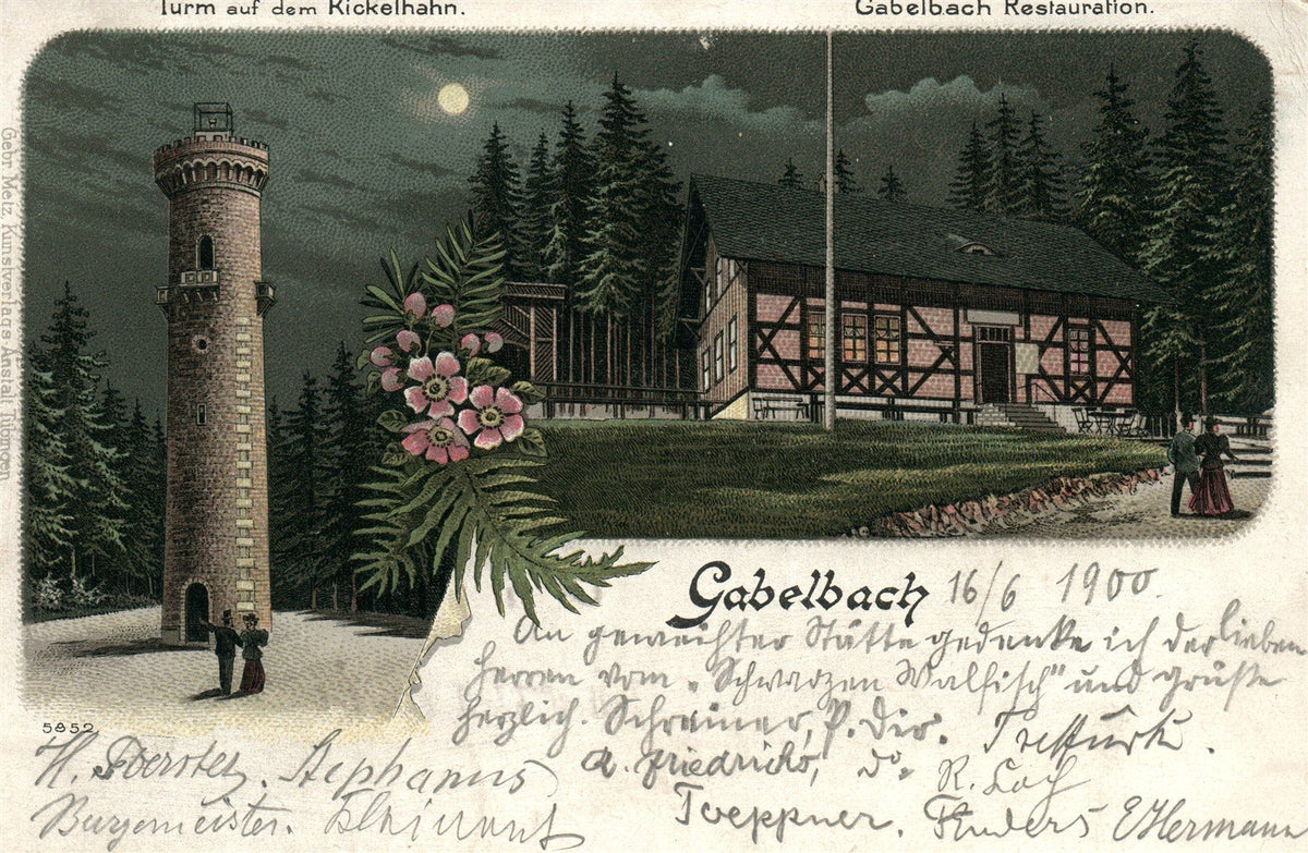 GERMANY GABELBACH ANTIQUE POSTCARD